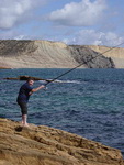 Fishing on the Luz Rocks, Algarve